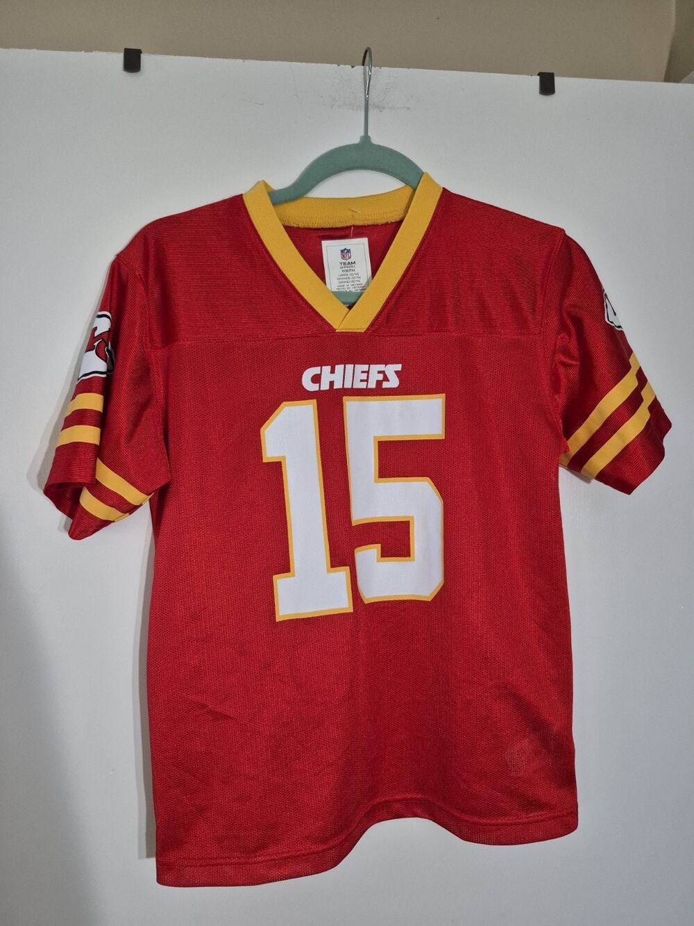 💥 KC Chiefs PATRICK MAHOMES Youth NFL Players Large 12 14 Jersey D6